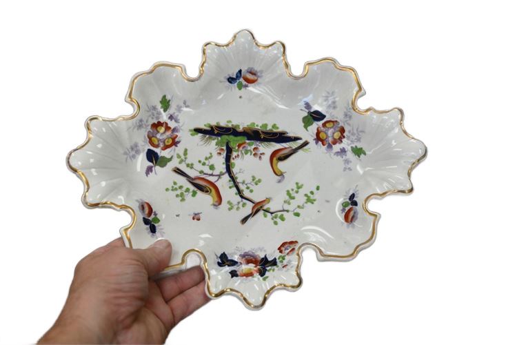 Porcelain Floral Pattern Dish