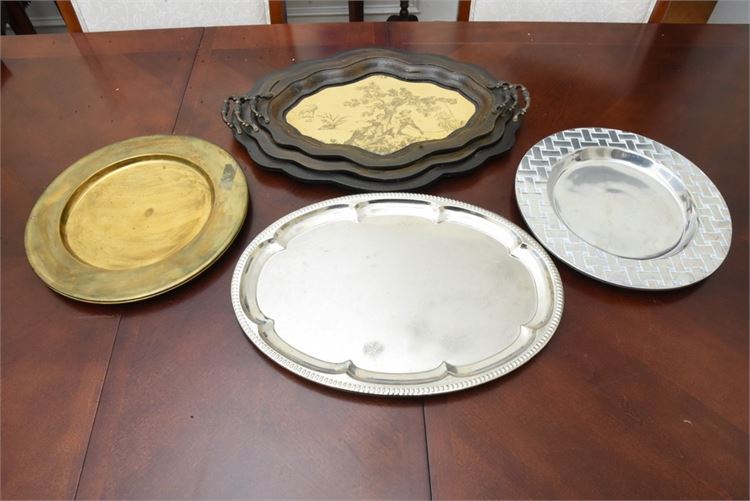 Group Vintage Serving Trays