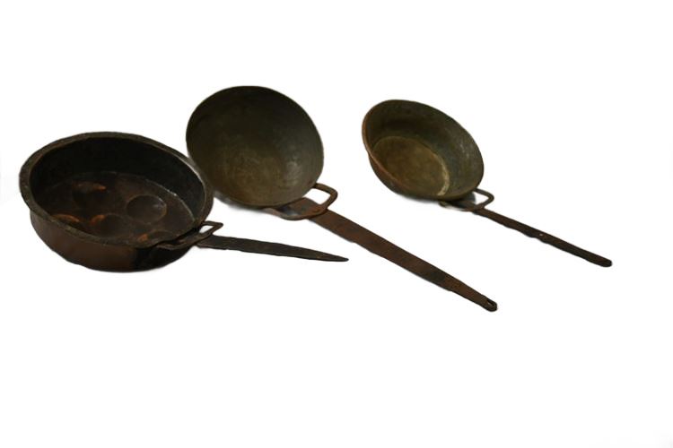 Three (3) Antique Pans