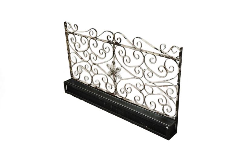 Scrolled Wrought Iron Planter