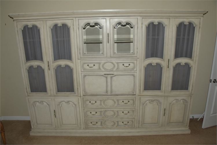 Vintage White Painted Wall Unit