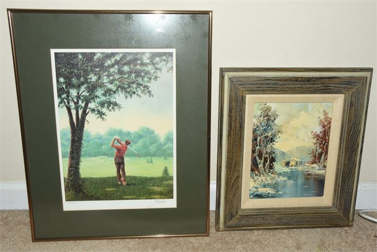 Two (2) Framed and Signed Prints