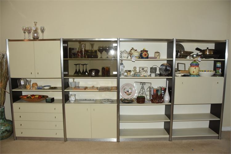 Mid Century Style Wall Unit (Contents Not Included)