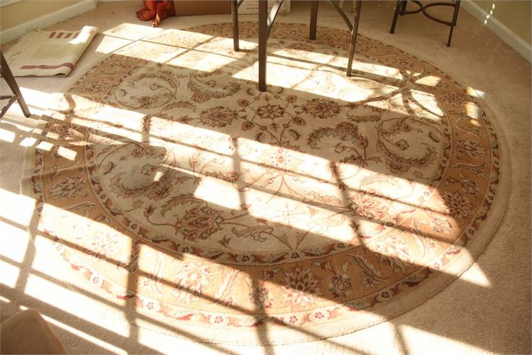 Round Patterned Area Rug