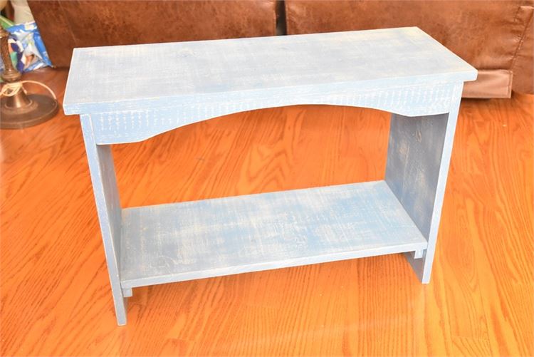 Blue Painted Shelf