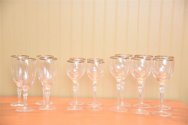 Group Lennox Madison Crystal Vintage Stemware