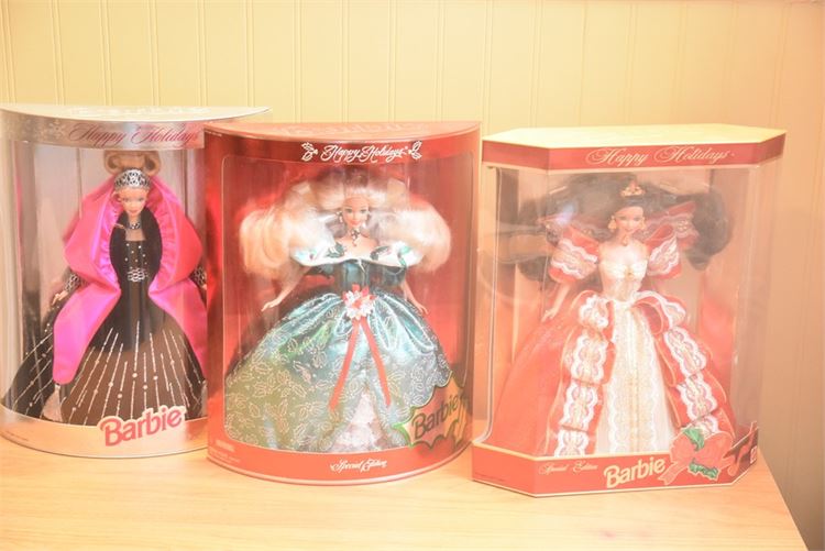 Three (3) Barbie Doll In Original Packaging