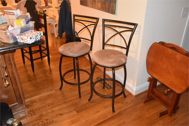 Pair Contemporary Stools