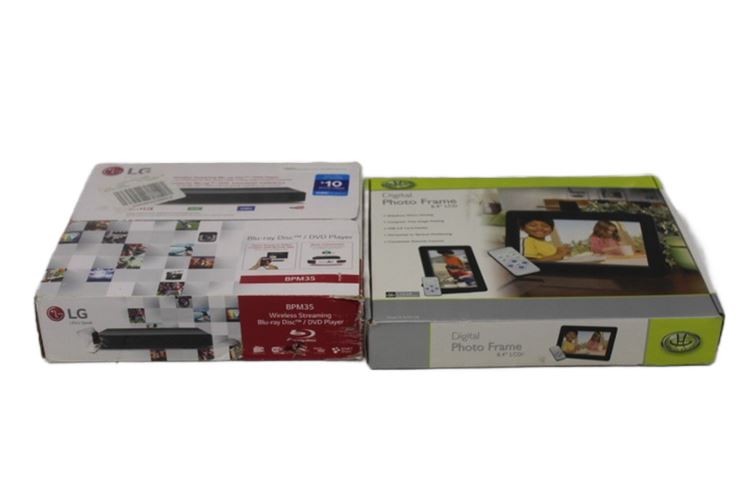 LG Blue Ray DVD Player and Digital Photo Frame