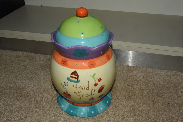 Certified International By Lori Siebert Good Food Cookie Jar