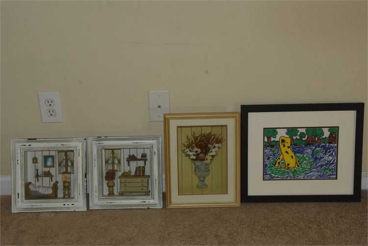 Four (4) Framed Artworks