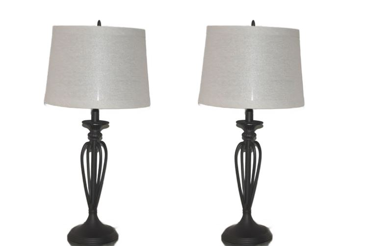 Pair Table Lamp With Shade