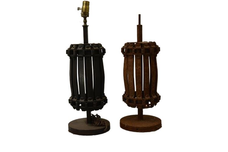 Two (2) Metal Lamps