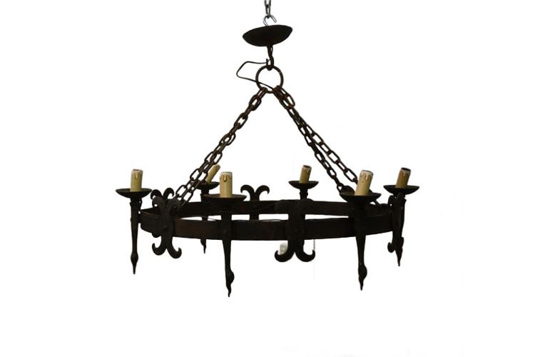 Large French Ring Chandelier