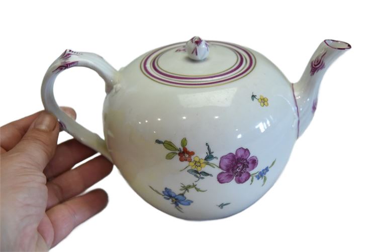 Meissen Floral Pattern Teapot