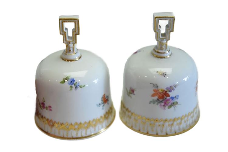 Two (2) Meissen Porcelain Bells