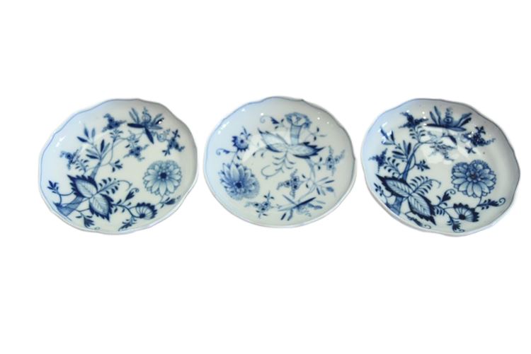 Three (3) Blue and White Meissen Porcelain Bowls