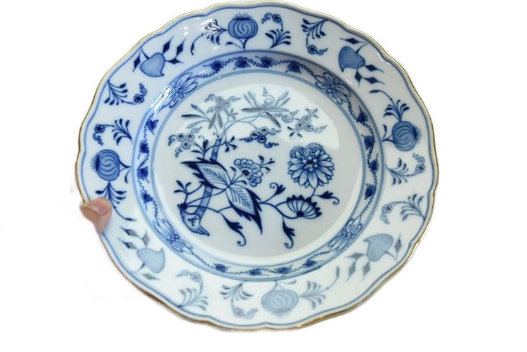 Antique Meissen Blue Onion Plate