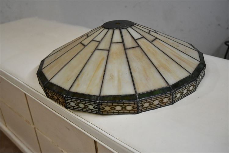 Tiffany Style Leaded Glass Shade