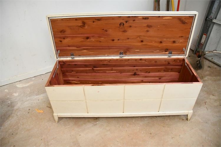 White Painted Blanket Chest