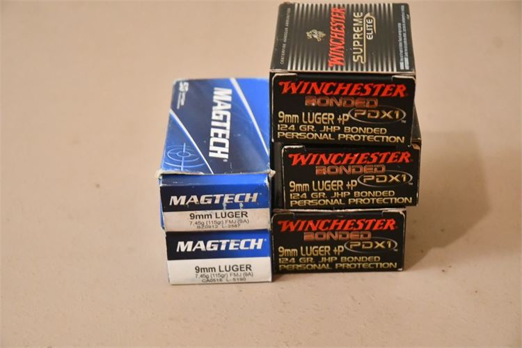 Magtech and Winchester 9mm Luger Ammo
