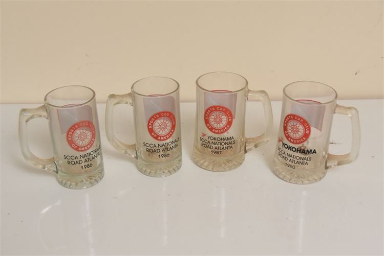 Four (4) Yokohama SCCA Nationals Road Atlanta Beer Mugs