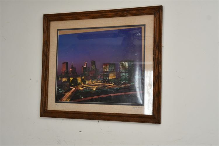 Framed City Photo Signed and Numbered