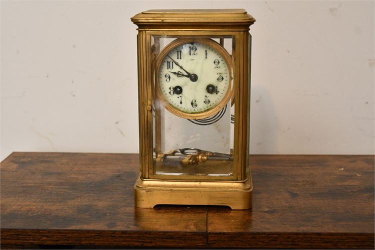 Antique Victorian Crystal Regulator Clock with French Works