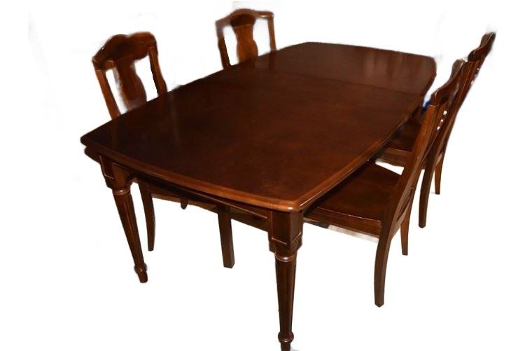 Bassett Furniture Dining Table With Four (4) Chairs