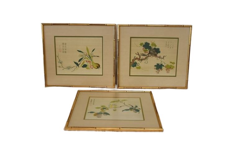 Three (3) Framed Asian Prints