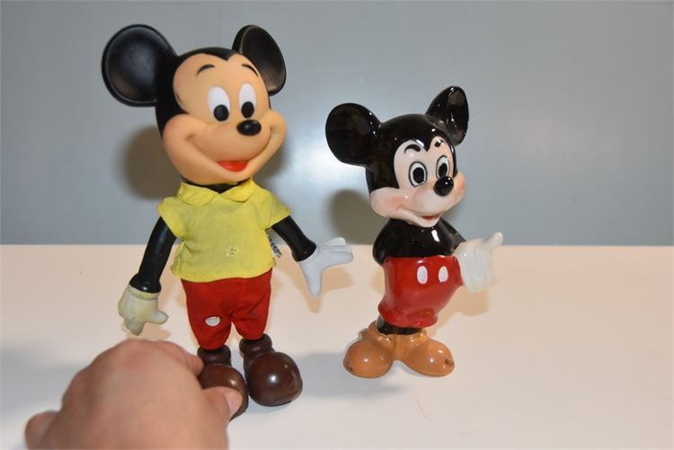 Two (2) Mickey Mouse Figures