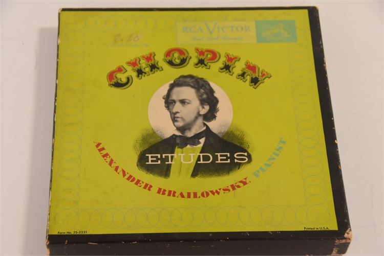 Vinyl Record Album Set Chopin Etudes Brailowsky RCA Victor