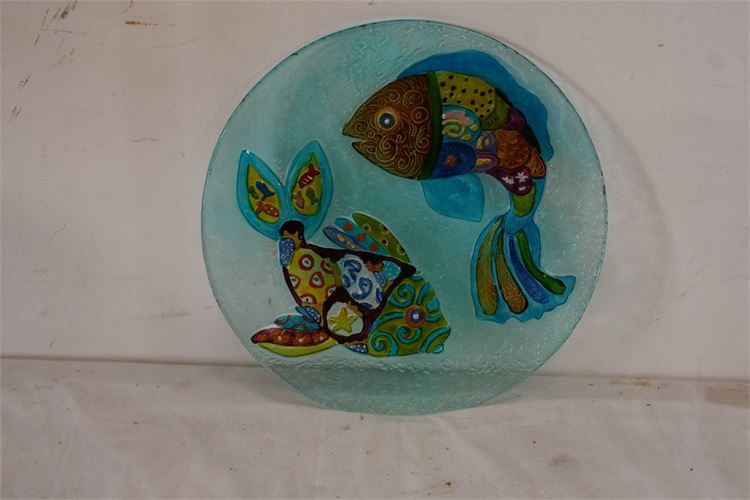Hand Painted Fish Themed Plates