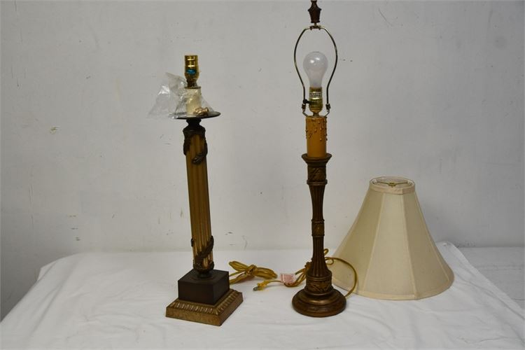 Two (2) Vintage Table Lamps
