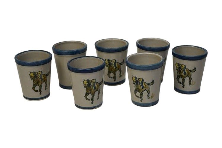 Seven (7) Vintage Kentucky Derby Mint Julep Cups