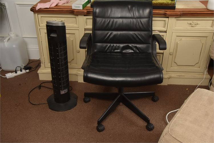 Office Chair and Fan
