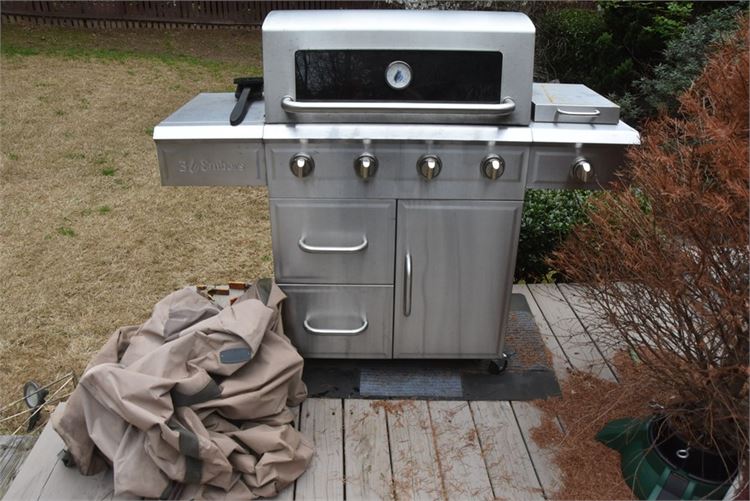 3 Embers Gas Grill With Cover