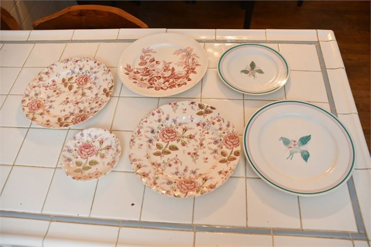 Six (6) Plates By Johnson Bros and Noritake
