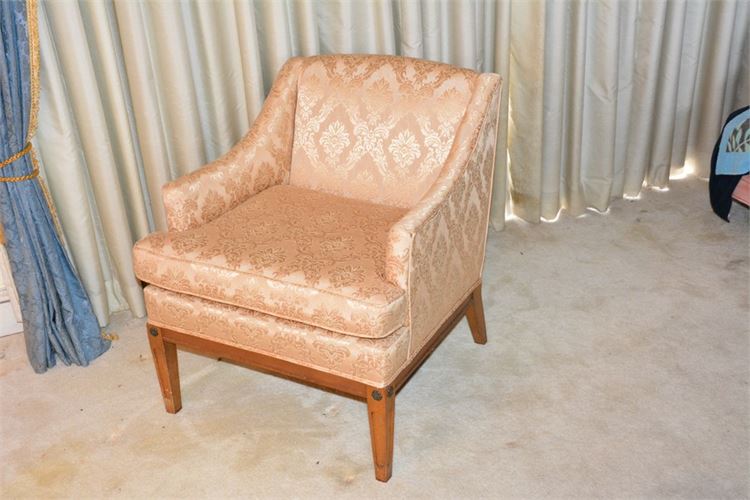 Silk Upholstered Club Chair