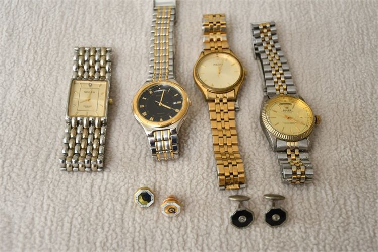 Group Wristwatches and Cufflinks