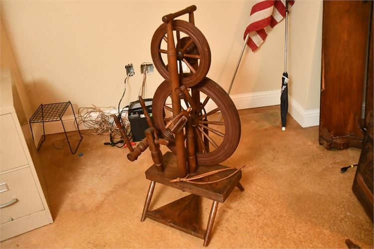 Antique Upright Spinning Wheels