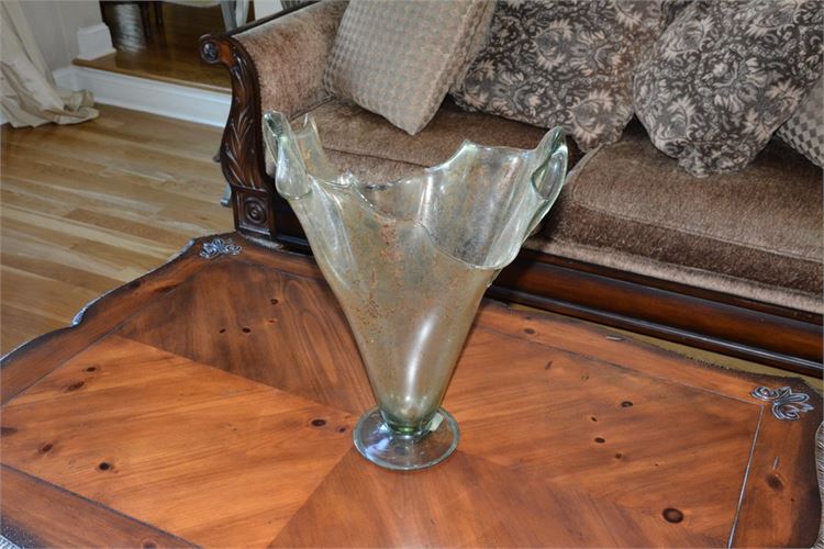 Abstract  Falling Handkerchief Glass Vase