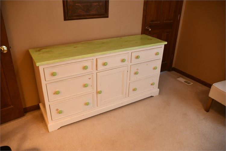 Lexington White and Green Dresser