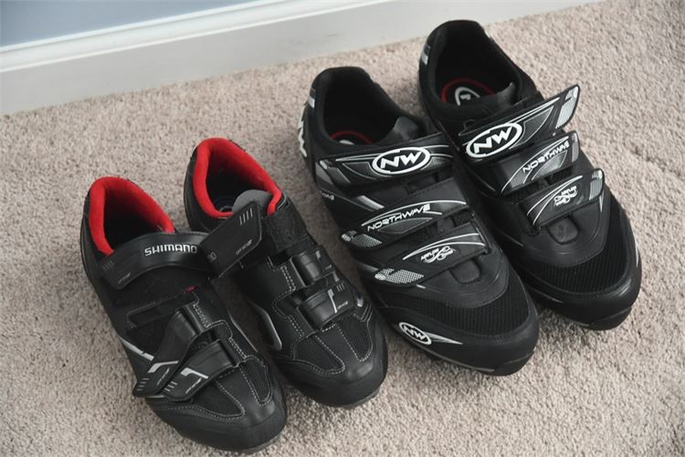 Two (2) Pairs Men's Of Cycling Shoes