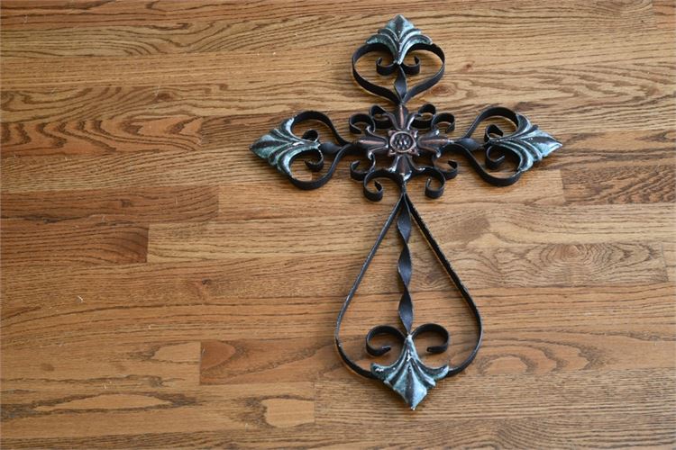 Decorative Scrolled Metal Cross