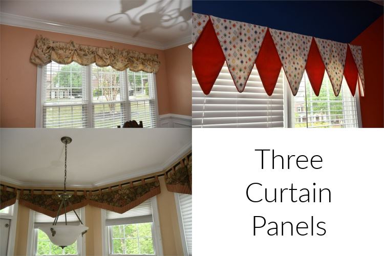 Three (3) Curtain Panels