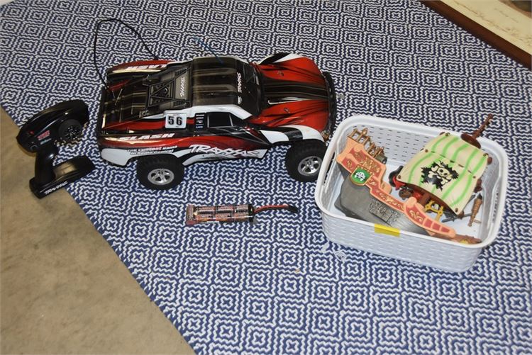 RC Car and Pirate Toy