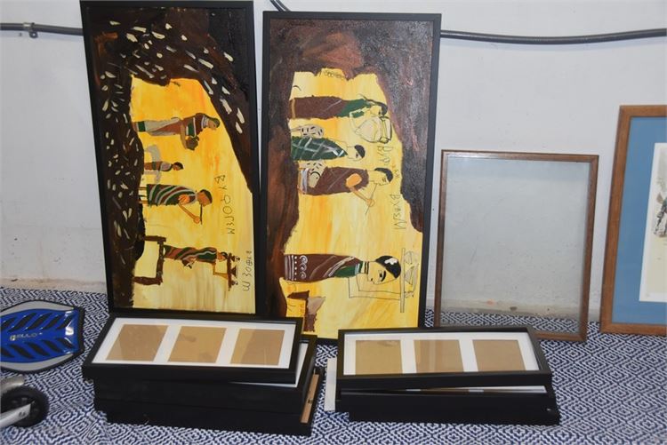 Two (2) Artworks and Picture Frames
