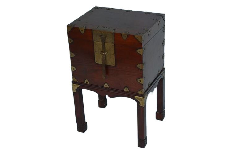 Chinese Wooden Box on Stand