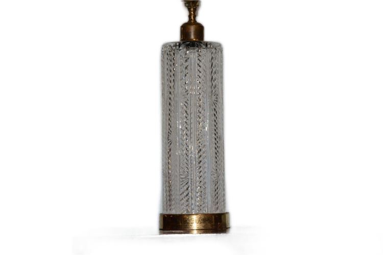 Vintage Waterford Crystal Herringbone Table Lamp